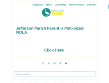 Tablet Screenshot of jeffersonparishparent.com